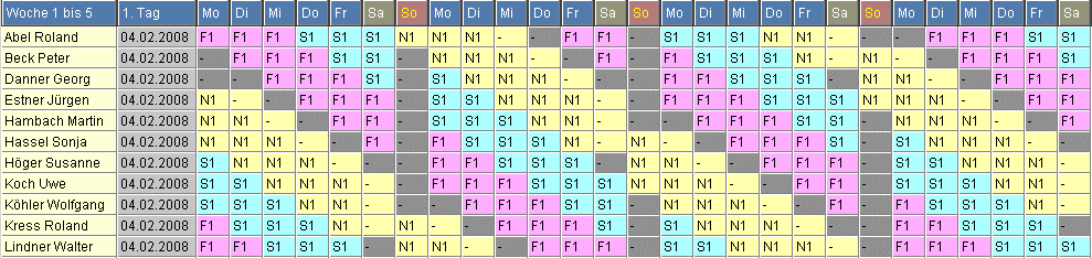 Schichtplan 3.63