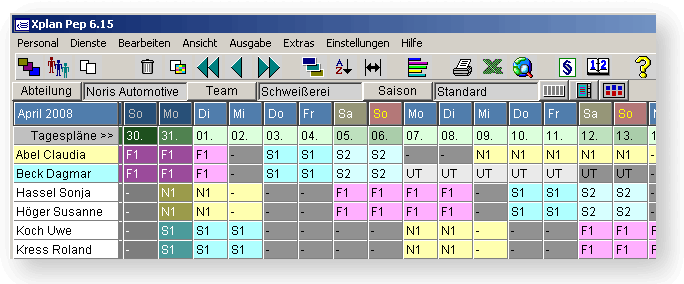 Einsatzplanung Excel - Einsatzplanung Excel Vorlage Kostenlos